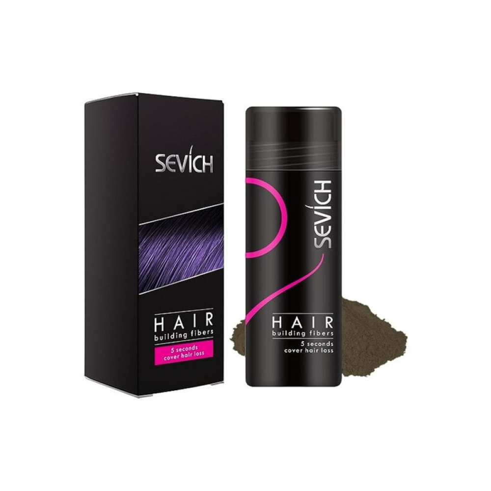 Sevich, Hair Building Fibers with 5-Seconds Cover Hair Loss Black 25grams - 1