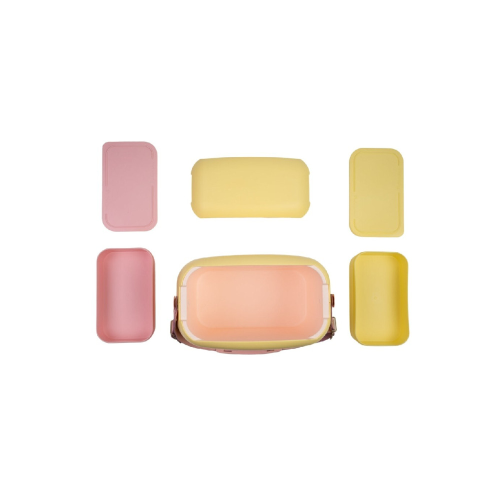 Polarbox 6 Liters Summer Pop Cooler Bag with 2 Containers Amarillo - Rosa Pop  Lunch Box  thermal cooler box  Ice Box, PB-9350 - 7