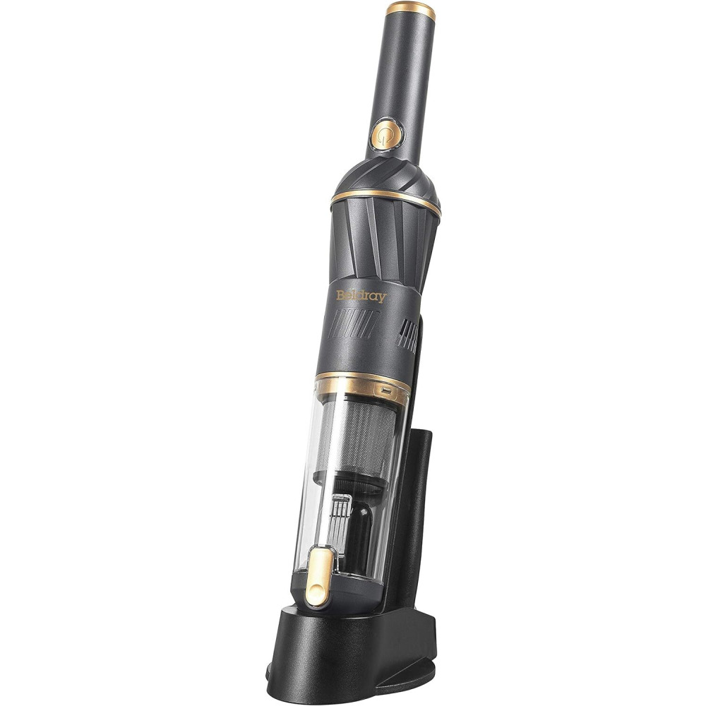 Beldray BEL01096 AIRLITE Rechargeable Lightweight Handheld Vacuum, Countertop Storage Hand Vac, Charging Base, 11.1 V, 100 ml Capacity, HEPA Filter, D - 1