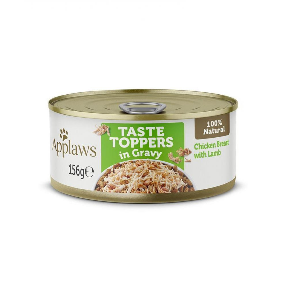Applaws Taste Topper Dog - Chicken \& Lamb in Gravy - Can - BOX - 12 * 156 g - 1