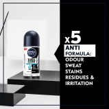 NIVEA MEN Шариковый Антиперспирант для МУЖЧИН, Черный И Белый, Невидимая Защита, СВЕЖЕСТЬ, 2X50 мл - 4 miniature