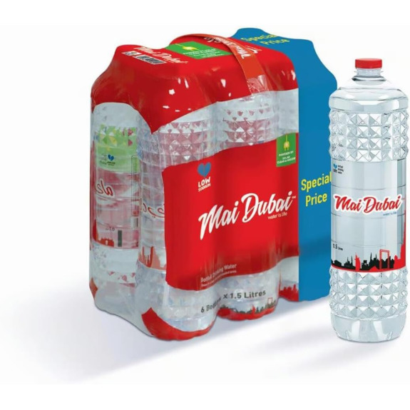 Mai DUBAI, Питьевая вода, Экономичная упаковка 6 х 1,5 литра