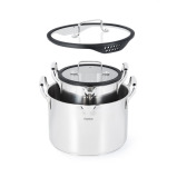 Fissman 4-Piece Cookware Fabia Series (Pots: 2.5 l / 18 cm; 6.2 l / 24 cm; lids 18 / 24 cm) - 4 miniature