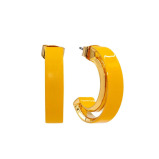 ACCENT حلقات الأقراط مع طلاء المينا - 3 miniature