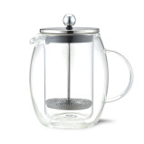 Fissman 1-Liter French Press Coffee Maker, Double Wall Borosilicate Glass BPA Free - 6 miniature