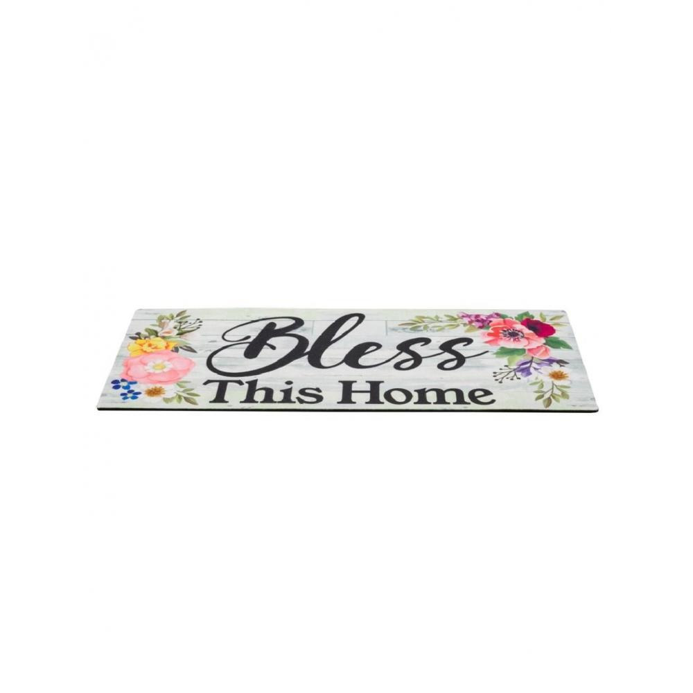 Evergreen Shiplap Floral Bless This Home Sassafras Switch Mat - 3