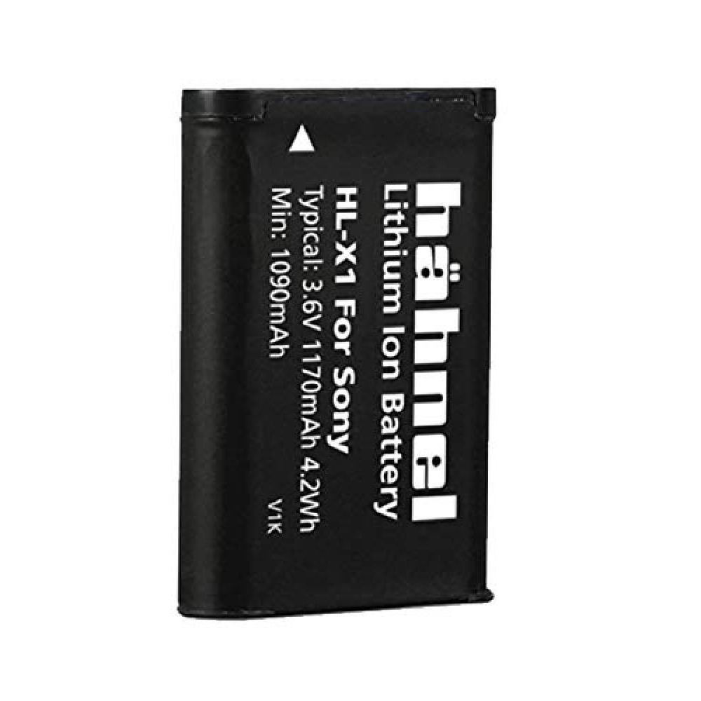Hahnel HL X1 For Sony Digital Cameras Replacement for NP-BX1 1170mAh, 3.6V, 4.2Wh - Black - 1