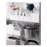 Like It Drawer  Cabinet Organizer Slim Large White - 2 miniature