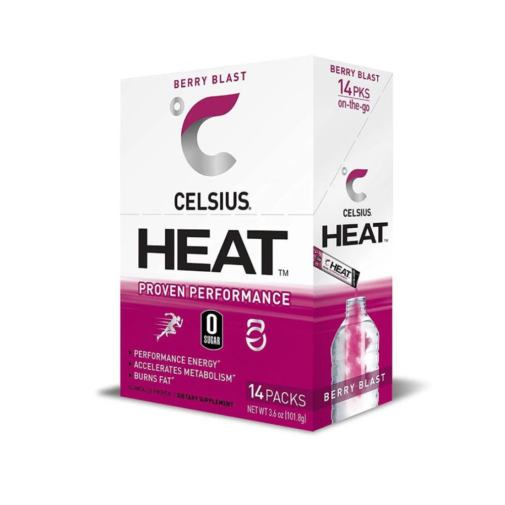 Celsius Berry Blast On-the-Go Powder Stick Packs, Zero Sugar (14 Sticks per Pack) - 1