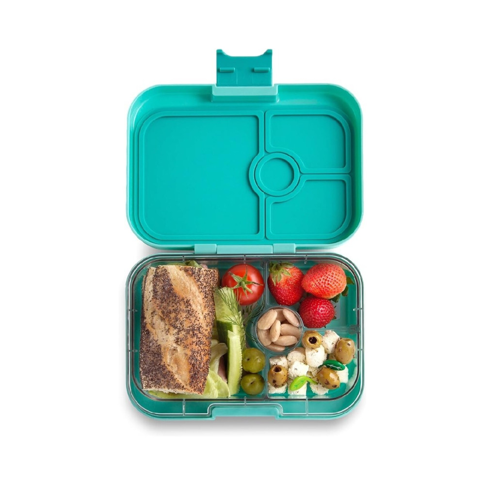 Yumbox Panino 4-Compartment Leakproof Bento Box Surf Green - 6