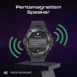 Promate XWATCH-R19 1,53-ДЮЙМОВЫЙ Круглый Экран Фитнес-Трекер Умные Часы с BT Calling Серый - 6 miniature