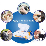 Pet Soft / Pet wipes, Apple scent, 20x15 cm, 100 pcs - 6 miniature