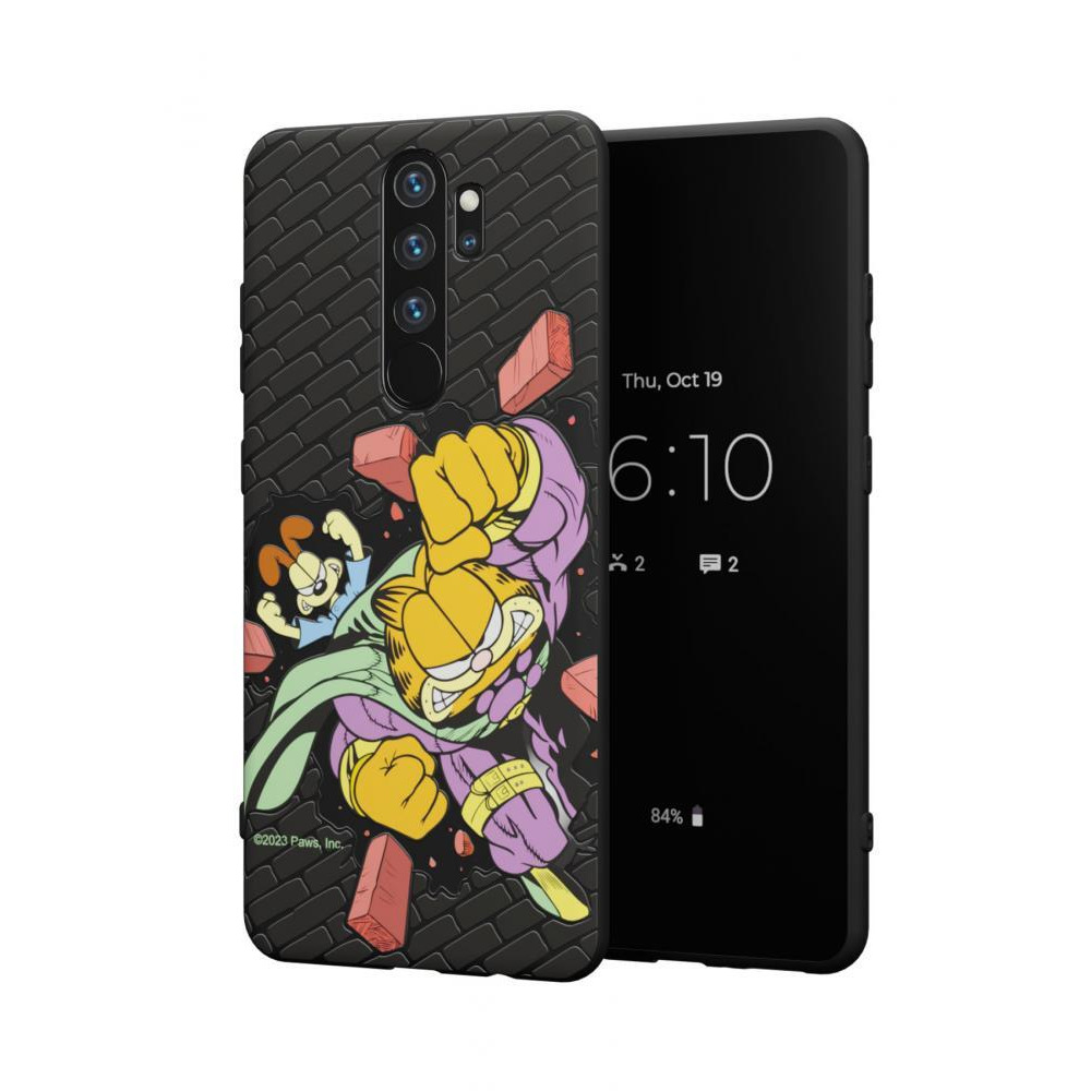 for Redmi Note 8 Pro Case, Shockproof Protective Phone Case Cover for Redmi Note 8 Pro, with Garfield Superman Pattern - 1