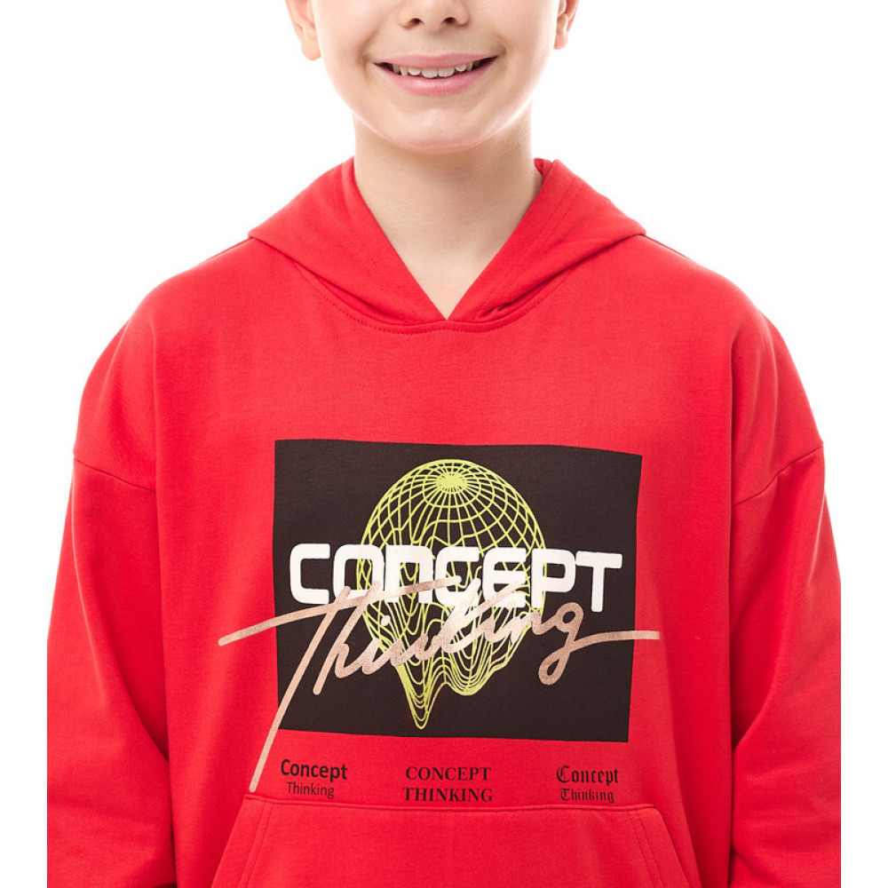 Boys' Hoodie Orange 9-10 YRS - 5