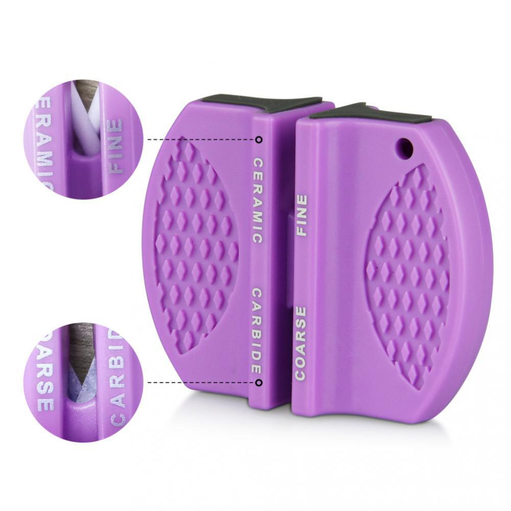 Fissman 2-Step Sharpening Knife Sharpener Purple 7.6x5.8x2.5cm - 4