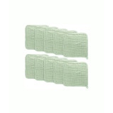 Детские Мочалки Comfy CUBS, 100 % МУСЛИН, ХЛОПОК, 10 x 10 Дюймов (25 x 25 см), шалфей - 1 miniature