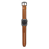 Perfii Humped Leather Replacement Band For Apple Watch 49/45/44/42mm Series Ultra/8/7/6/5/4/SE - 3 miniature