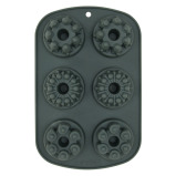 Fissman 6 Cups Cake Mould 25.5x17x3.5cm (Silicone) - 2 miniature