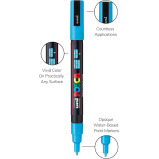 Uni Posca Water-Based Paint Bullet Markers - Multi-Surface, Non-Toxic, Ideal for Art and Craft Projects - 5 miniature