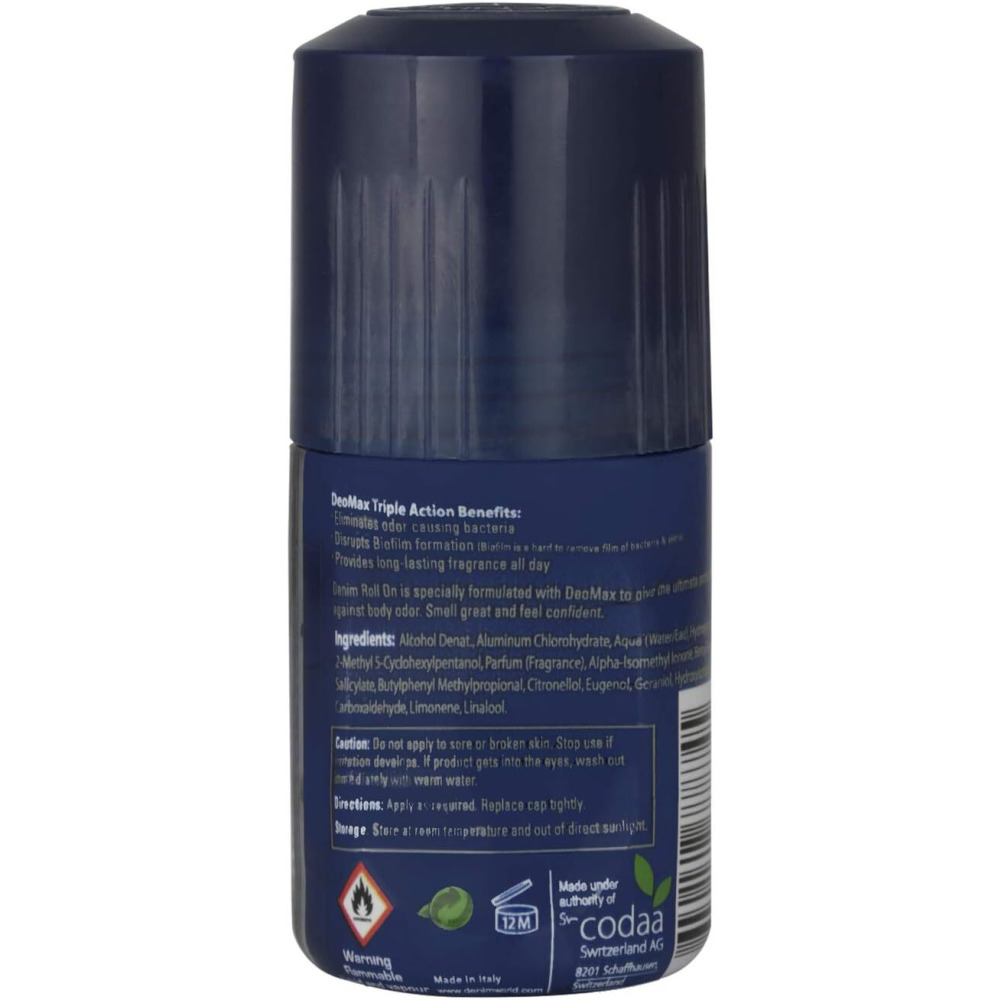 Deodorant Denim DeoMax River Roll On For Men, Multi Smell, 50ML - 2