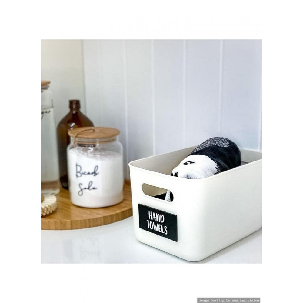 حاوية تخزين صغيرة ضخمة مع غطاء من الخيزران - 5