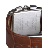 Digital Watch Al Fajr Men's Water Resistant Leather WS-06L - 30 mm - Brown - 4 miniature