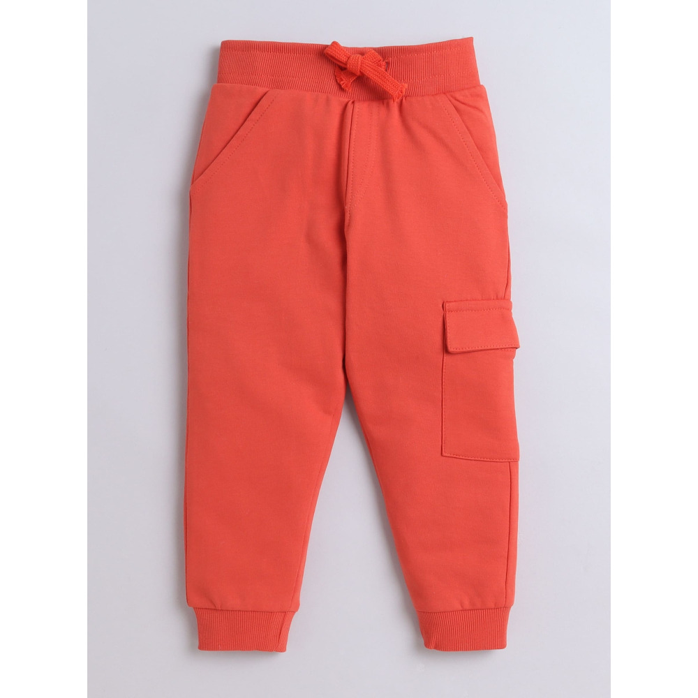 КОМПЛЕКТ ИЗ 2 Предметов: Толстовка с Принтом «ПАНДА» и Джоггеры для мальчиков (12–18 месяцев), бежево-оранжевый - 5