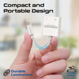Promate MediaLink-i2i Dual Port Audio and Charge Lightning Adapter - 5 miniature