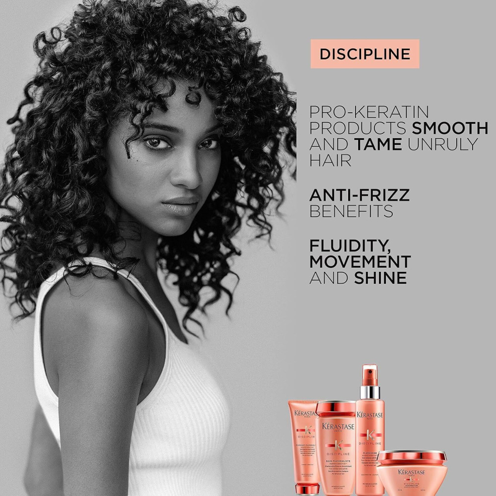 Kerastase Discipline, Smoothing Anti-Frizz Shampoo, For Fine & Unruly Hair, 250ml - 3