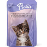 Wet Food Plaisir Kitten Cats Chunks, with Chicken in Gravy, 4 x 100g - 2 miniature
