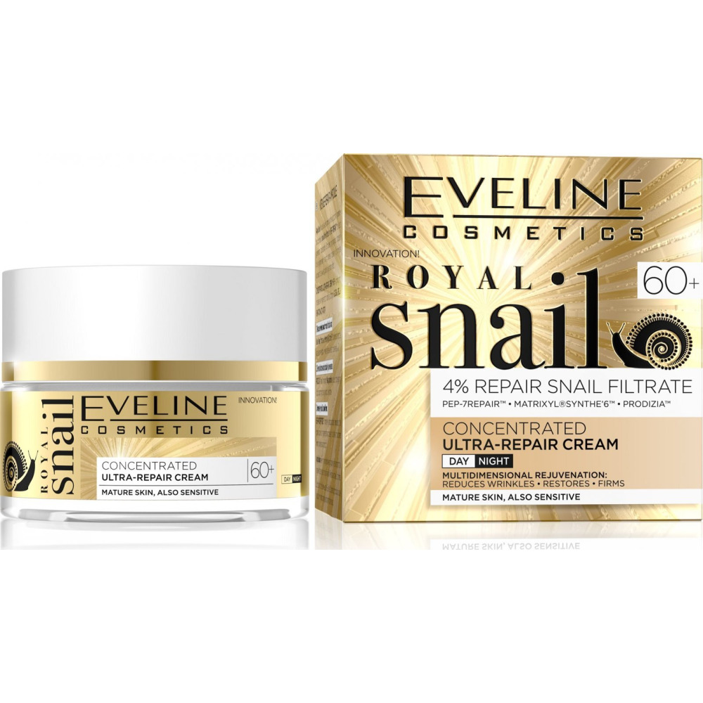 Eveline Cosmetics Royal Snail Concentrated Ultra Repair Day and Night Cream 60+ 50 ml - 1