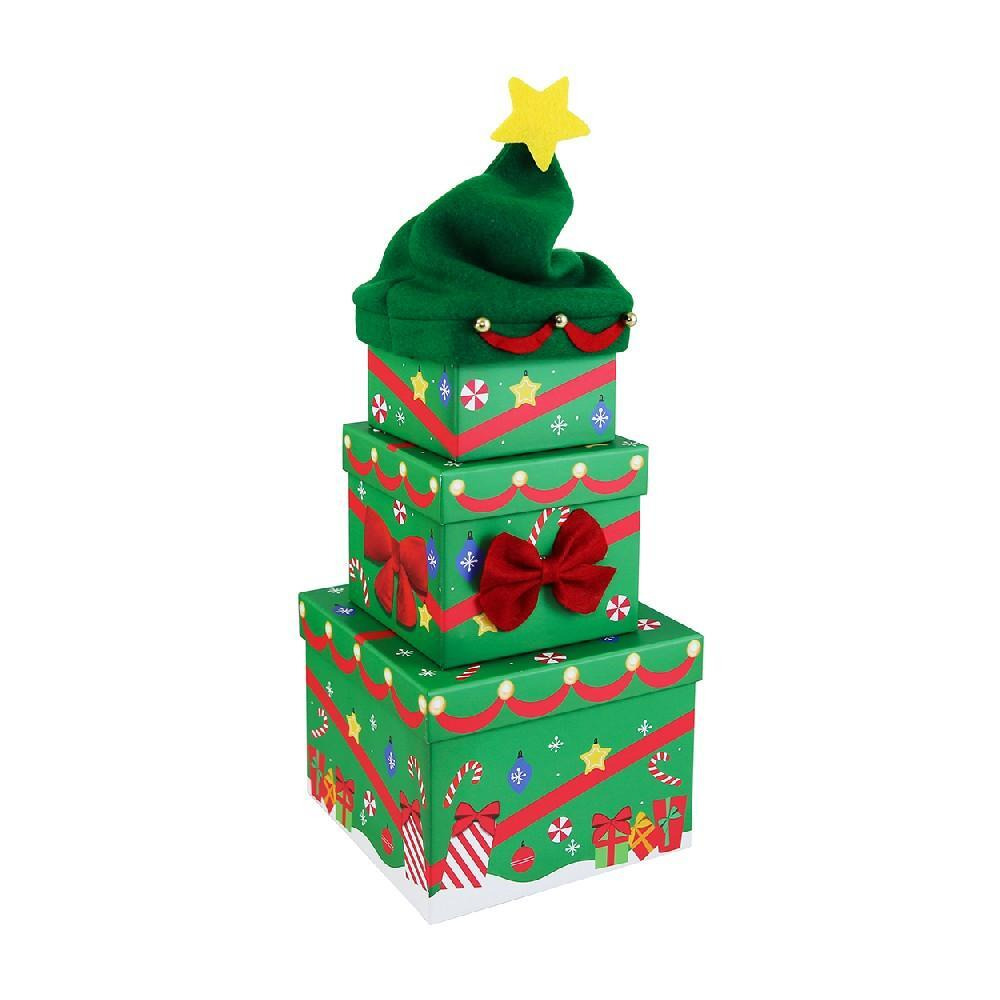 Eurowrap 3 قطع صناديق مبتكرة مع قطيفة X-31100-BXC - 1