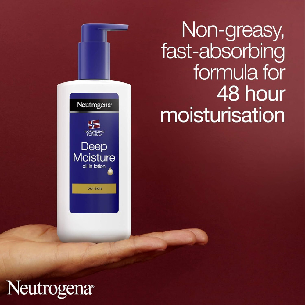 Neutrogena Deep Moisturizing Lotion Oil In Dry Skin, 250Ml - 4