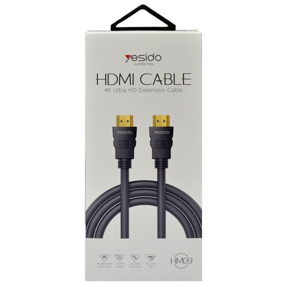 Yesido HM09 Кабель Hdmi-Hdmi Черный - 1