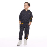 Boys' 2-Piece Printed Fullzipper Hoodie and Jogger Set (7-8 YRS) Dark Gray - 1 miniature
