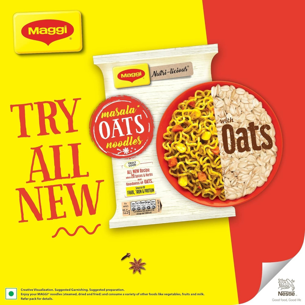 ماجي ماسالا نودلز الشوفان 4 عبوات 294 جرام - 2