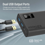 باور بانك بروميت بولت-20 برو الذكي المدمج بسعة 20000 مللي أمبير/ساعة مع منفذي Usb-A وUSB-C - 7 miniature