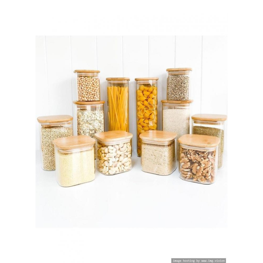 Little Storage Co 1.75L Square Jar - 1