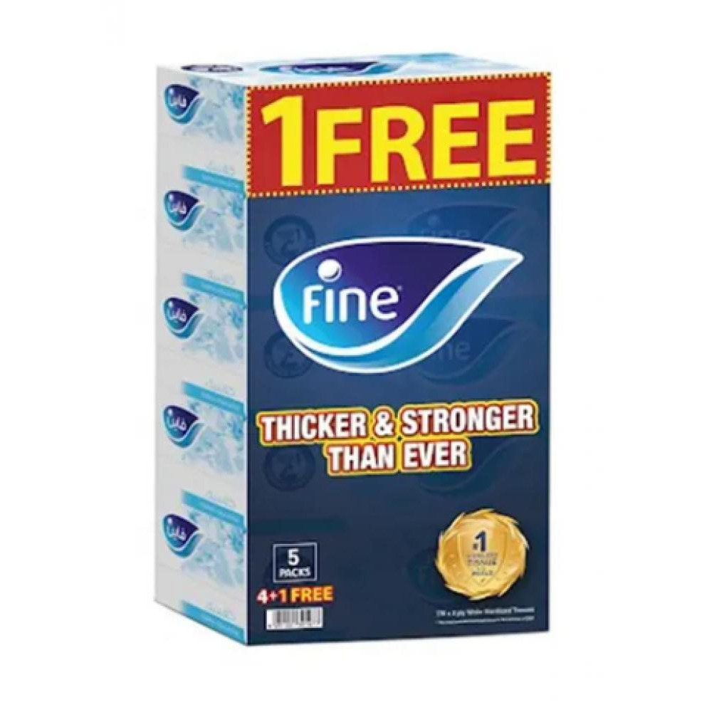 Fine / Facial tissues, 170 sheets, 5-pack, White - 1