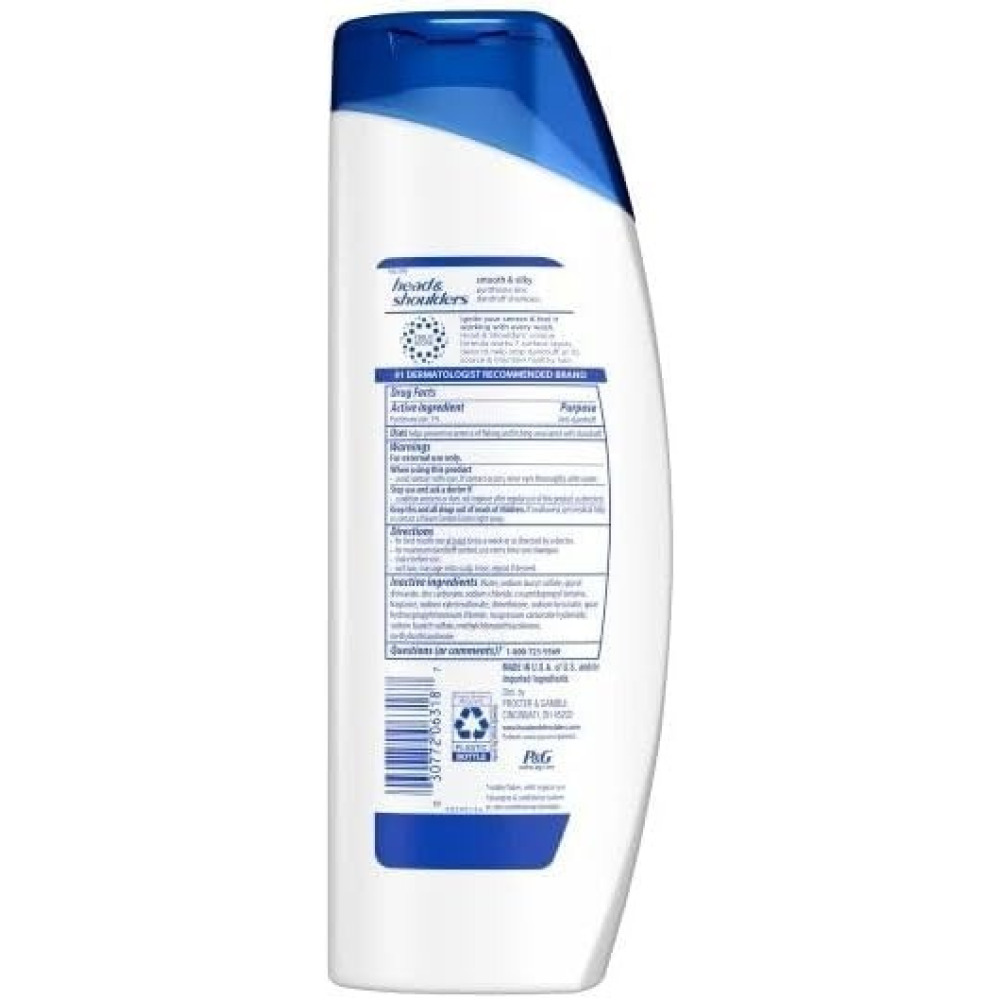 Head and  shoulders smooth  silky shampoo 2*400ml - 5