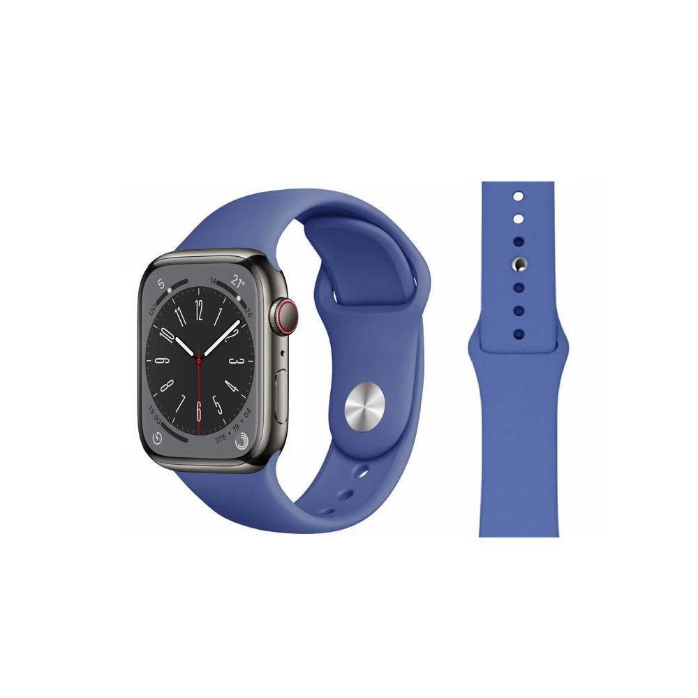 Perfii Solid Silicone Replacement Band For Apple Watch 41, 40, 38 mm Series 8/7/6/5/4 SE - 1