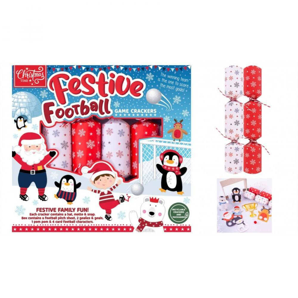 RSW 6 Game Festive Football 9 inch Crackers - 1