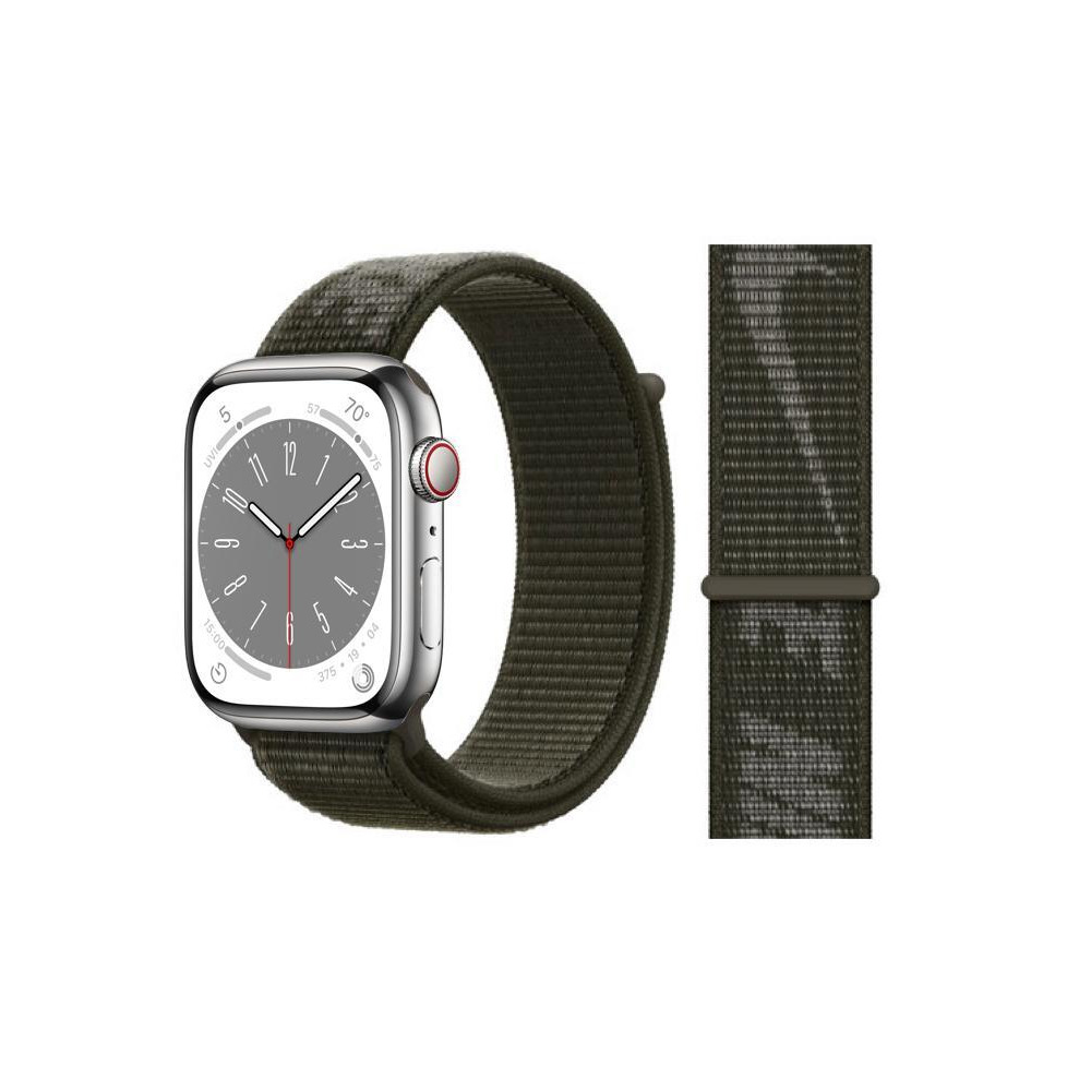 Perfii Nylon Loop Replacement Band For Apple Watch 49/45/44/42mm Series Ultra/8/7/6/SE/5/4/3 - 1