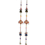 JH Gallery Handmade Recycled Material Rajasthani Dolls Door Hangings, Wall Hanging, Home Décor, Home Furnishing, Diwali Gift, 38 Inche - 1 miniature