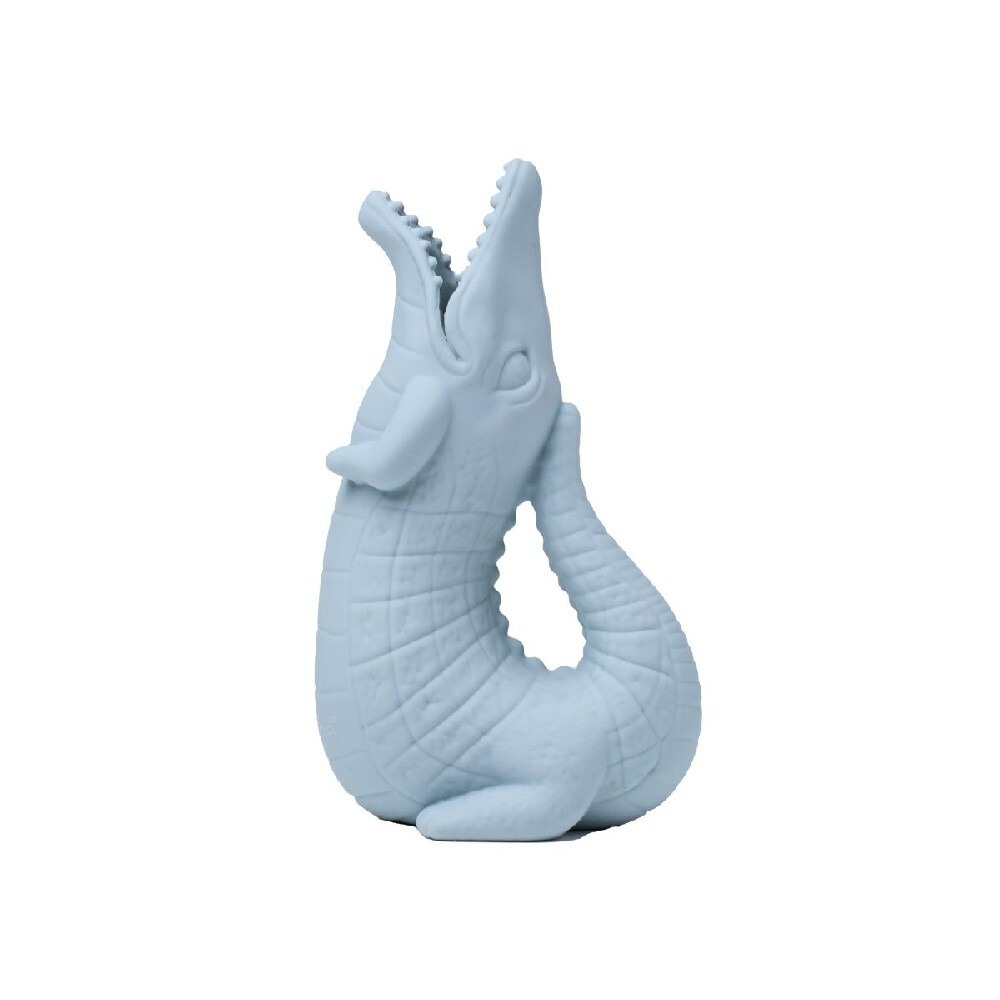 Jug Scrunch Crocodile for bath and beach, Silicone, Duck Egg Blue - 1