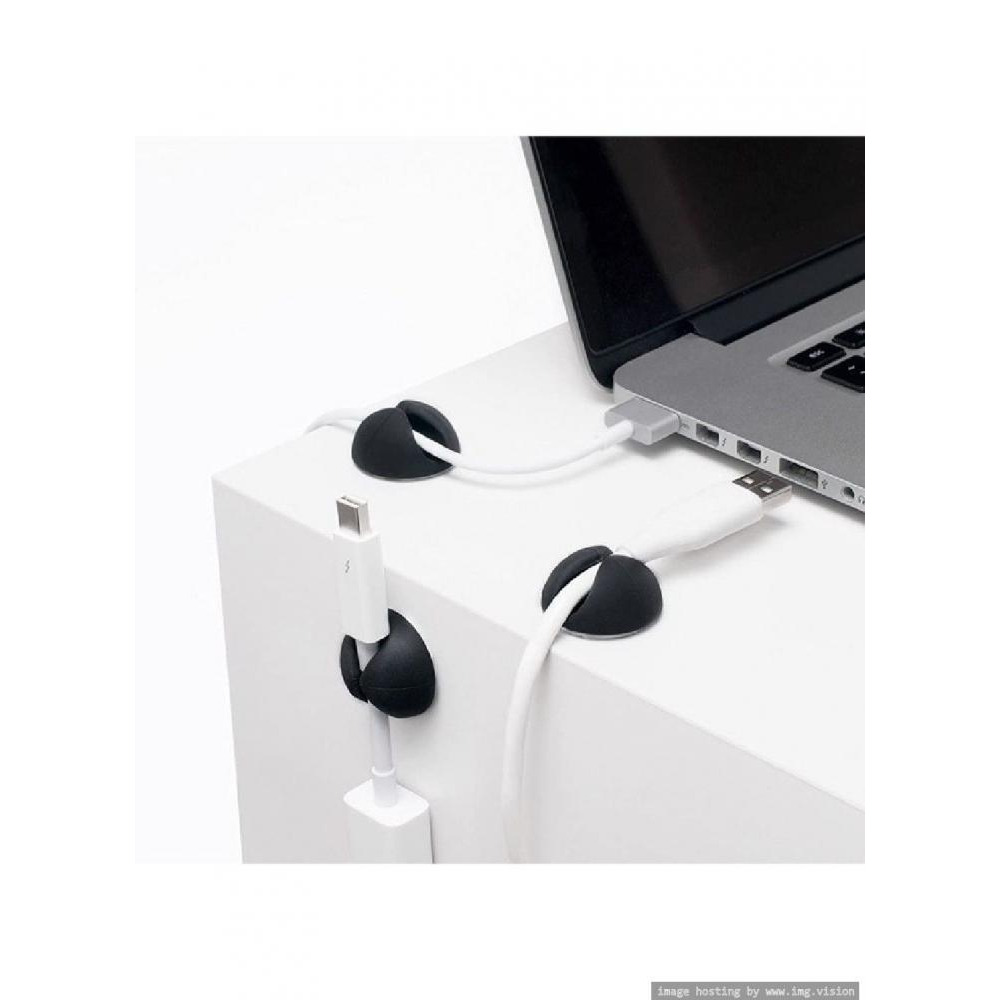 Bluelounge Cable Drop Black Color Pack of 6 - 2