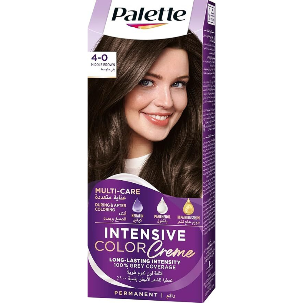 Schwarzkopf Palette Intensive Color Creme 4-0 Medium Brown, 50 ml - 1
