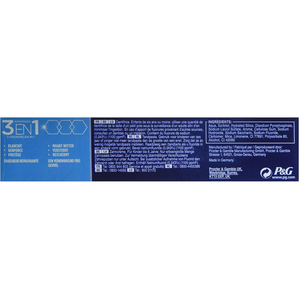 Oral-B, Manual 3D White Vitalize Toothpaste, 75ml - 4