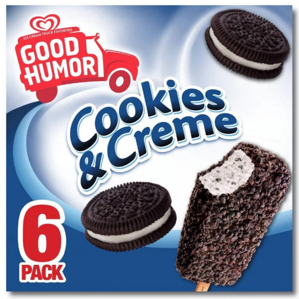 Good Humor Cookies And Creme Bar 6 Pack - 1