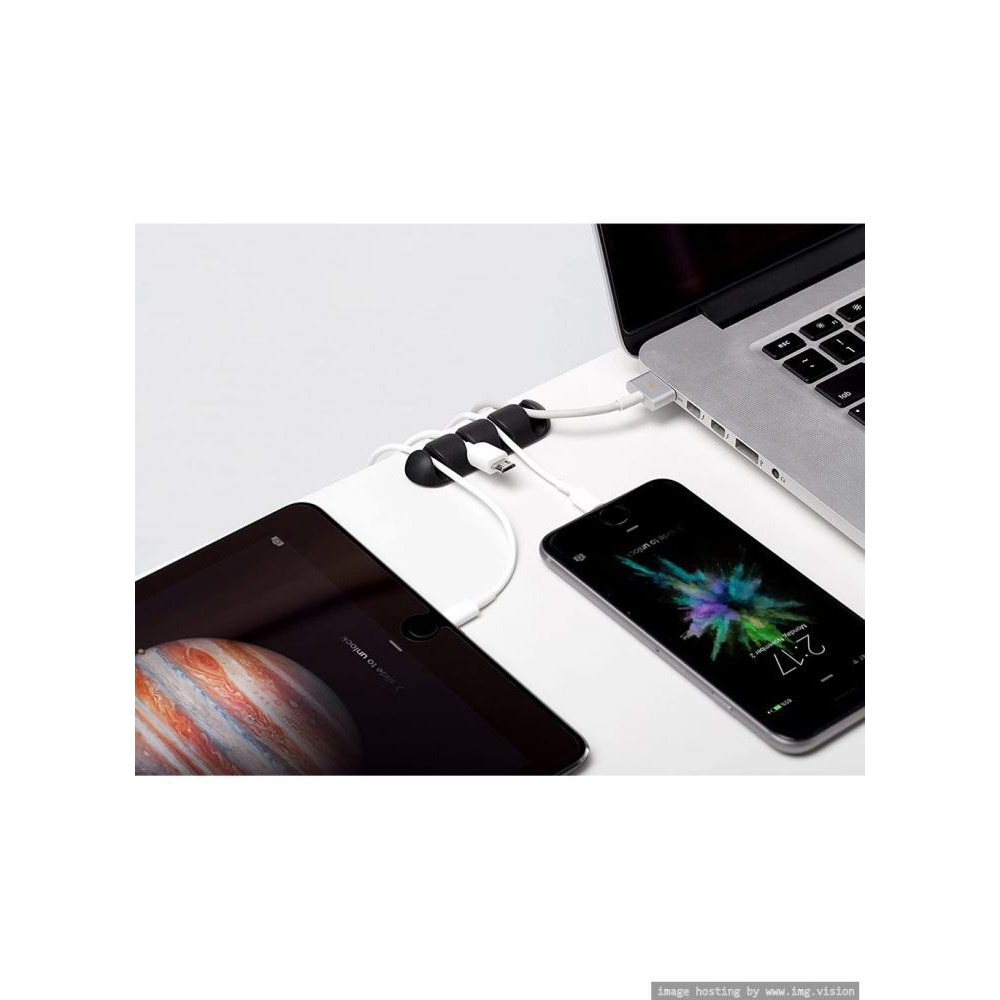 Bluelounge Cable Drop Multi Cable Connector Black - 1